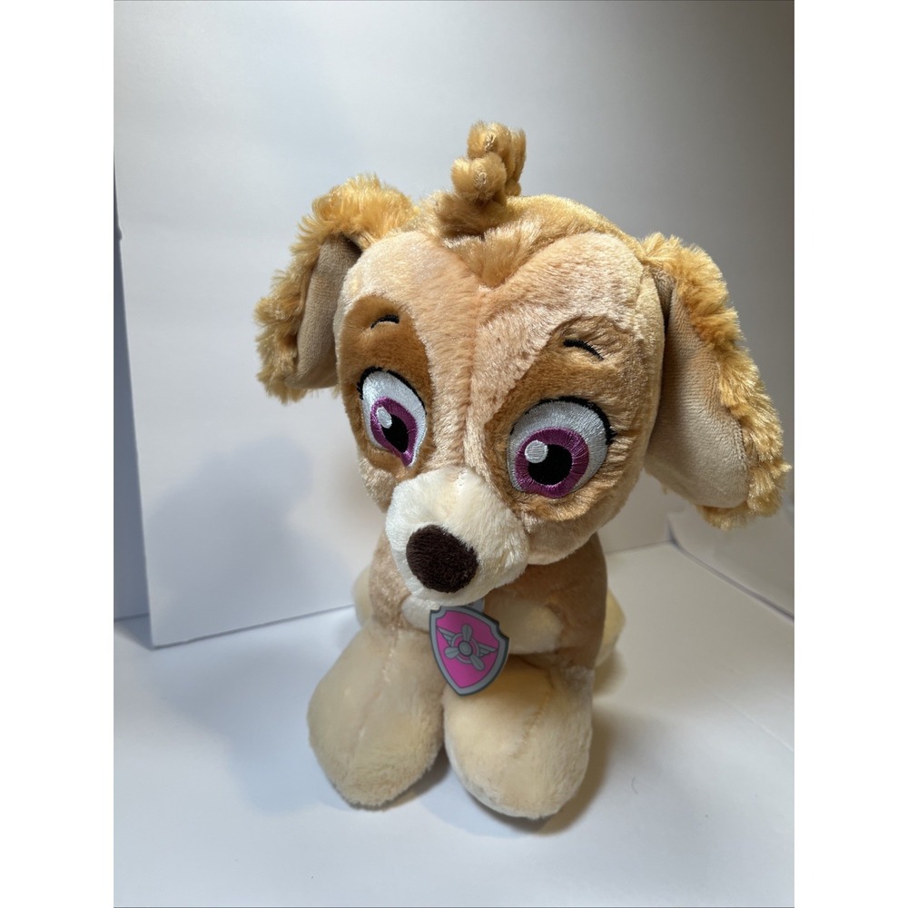 Build A Bear Skye Plush Paw Patrol 12" Pink BAB Stuffed Animal Toy Dog Puppy